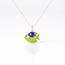 Gouden kinderketting met kleurrijke vissenhanger