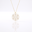 Gouden ketting met sneeuwvlok hanger
