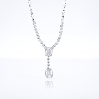 Witgouden Diamanten Y-Collier 0.87ct