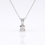 Witgouden Solitaire Diamant Collier 0.20ct