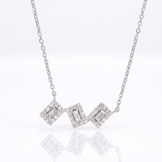 Witgouden Diamanten Collier 0.25ct