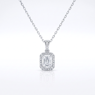 Witgouden Diamanten Ketting 0.43ct