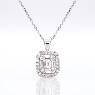 Witgouden Diamanten Ketting 0.30ct