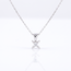 Solitaire Diamant Collier Bloemzetting
