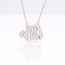 Witgouden Allah hanger 0,21 ct diamant