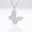 Witgouden Vlinder Hanger met Diamanten