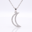 Maan Diamanten Collier Witgoud