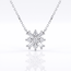 Witgouden sneeuwvlok collier 0,08 ct