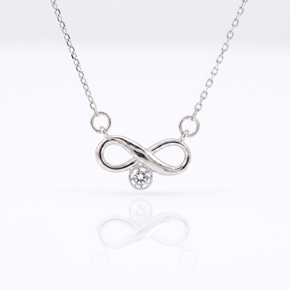 Infinity Diamanten Collier Witgoud