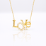 Gouden Love Hanger met Zirkonia