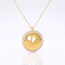 Gouden Baby Voetje Ketting met Zirkonia