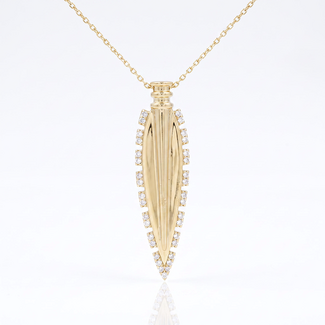 Luxe Druppelvormig Collier met Zirkonia