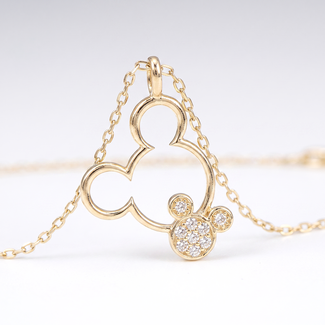Mickey Style Collier Zirkonia