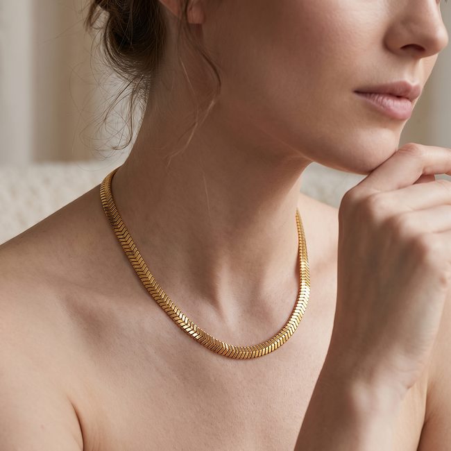 22 Karaat Gouden Slangenketting