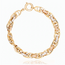14 Karaat Driekleurige Gouden Schakelarmband