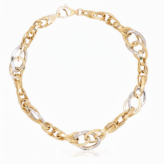 Gouden Armband met Ovale Schakels