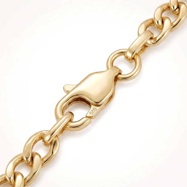 14 Karaat Gouden Fantasieschakelarmband