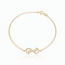 14k Geelgouden Infinity Armband met Zirkonia