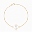 Geelgouden Klaver Armband