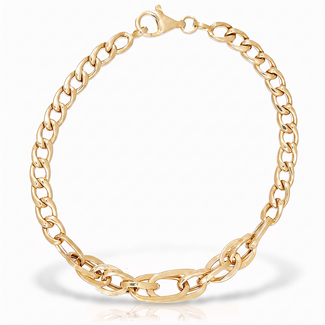 Gouden Fantasieschakelarmband