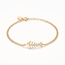 14k Geelgouden Visgraat Armband met Zirkonia