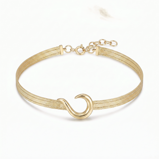 Hasır Armband met Curve Sluiting
