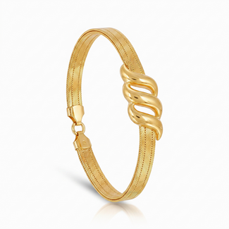 Luxe Hasır Armband met Gedraaid Detail