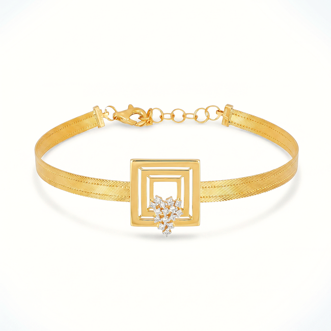 Trabzon Hasır armband met diamantcluster
