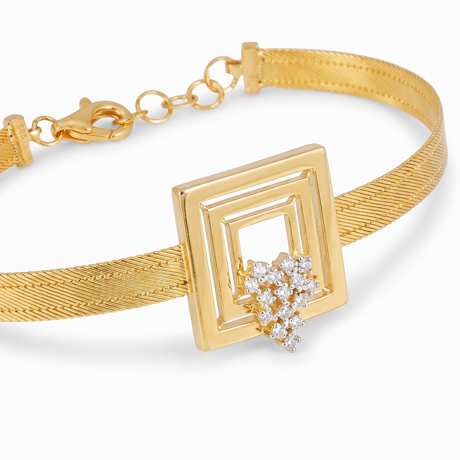 Trabzon Hasır armband met diamantcluster