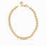14 karaat gouden bolletjesarmband 18 cm