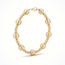 Elegante gouden bolletjesarmband 17,5 cm