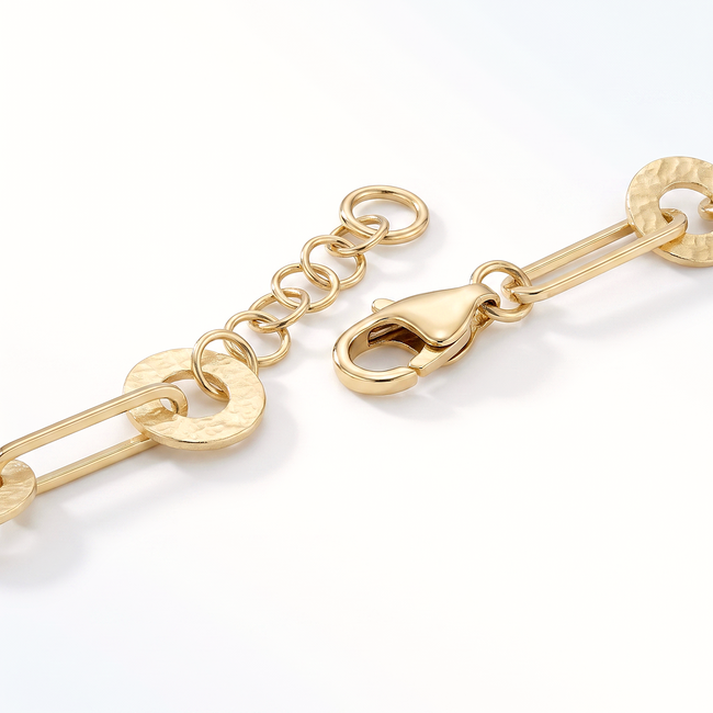 Minimalistische gouden Open Schakel Armband
