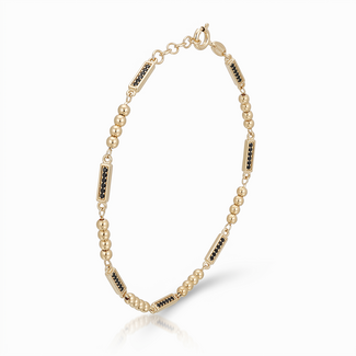Bolletjes Armband met Zirkonia