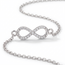 Witgouden Infinity Armband met Diamanten