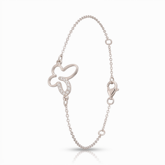 Witgouden Vlinder Armband met Diamant