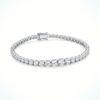 Witgouden diamanten armband 0.40 ct
