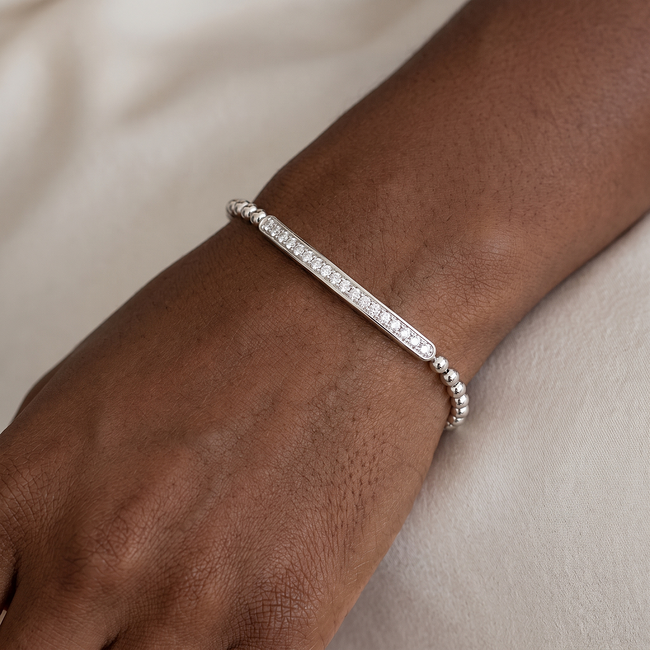 Witgouden armband met briljant diamanten 0,86 ct
