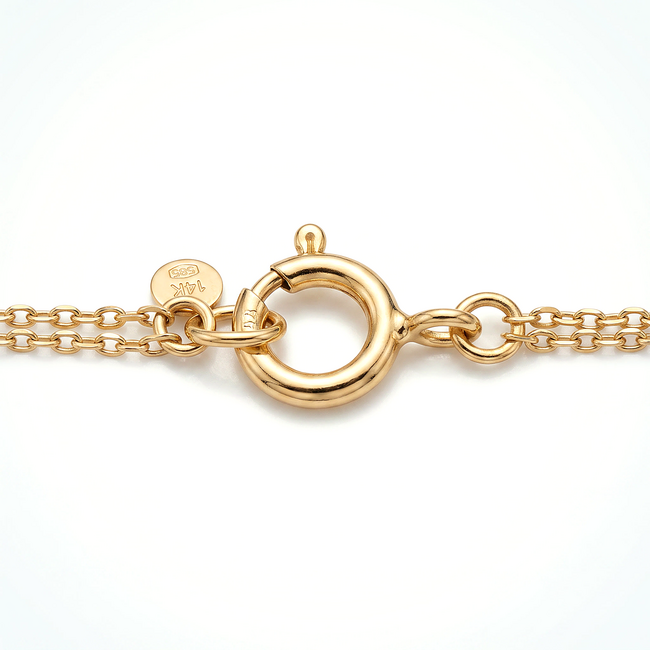 Gouden armband moeder dochter 14 karaat