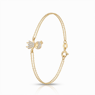 Gouden armband moeder dochter met meisje