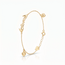 Gouden hartjes armband 14 karaat met love in sierletters