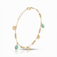 Gouden armband 14 karaat met muntjes