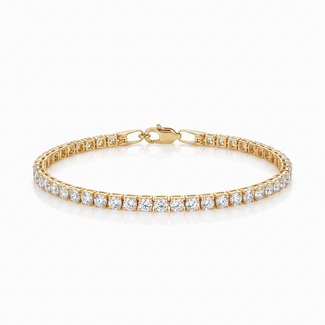 Gouden tennisarmband