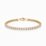 Gouden tennisarmband 14 karaat met zirkonia stenen