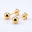 18 karaat gouden bol oorbellen 5.5 mm