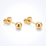 18 karaat gouden bol oorbellen 3.5 mm