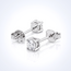 Witgouden oorstekers met briljant diamant