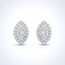 Druppel oorstekers met baguette diamanten