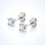 Witgouden oorstekers met solitaire diamanten