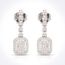 Witgouden diamanten oorhangers