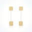 14 karaat gouden oorhangers met plaatjes